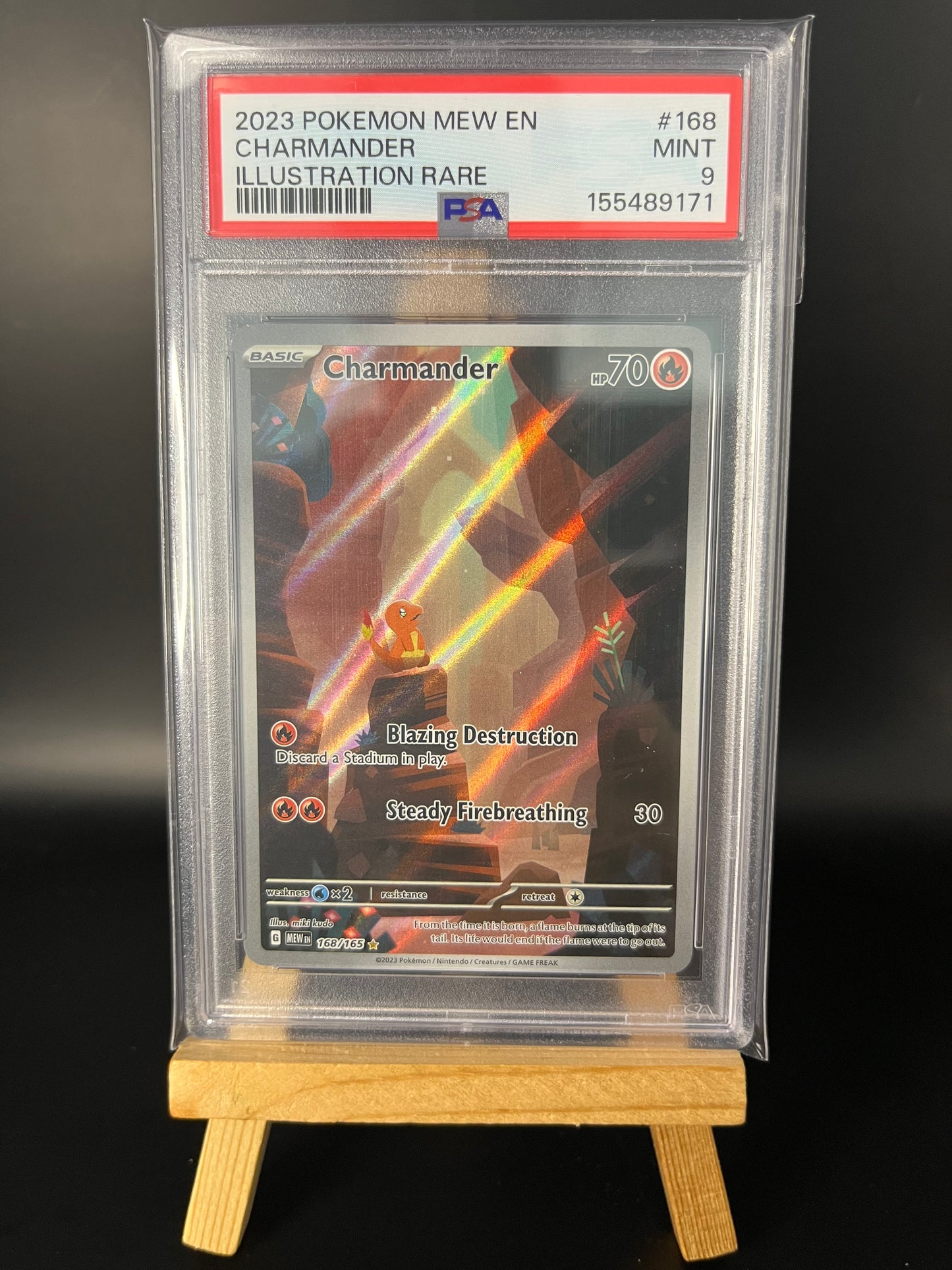 Pokémon Karte Charmander (MEW 168) PSA 9 - 151 - English