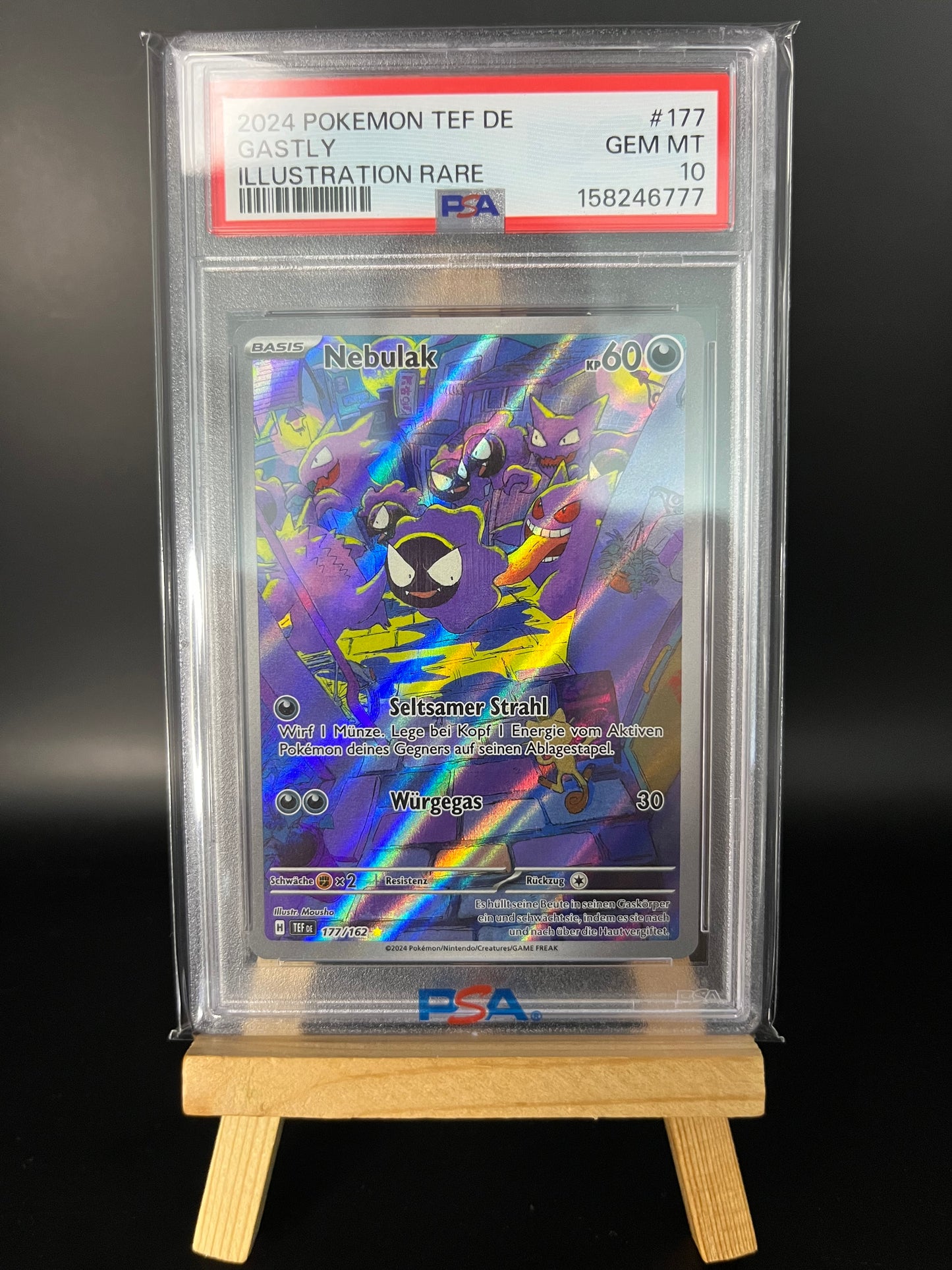 Pokemon Karte Nebulak - (TEF 177) PSA 10 - Temporal Forces - Deutsch