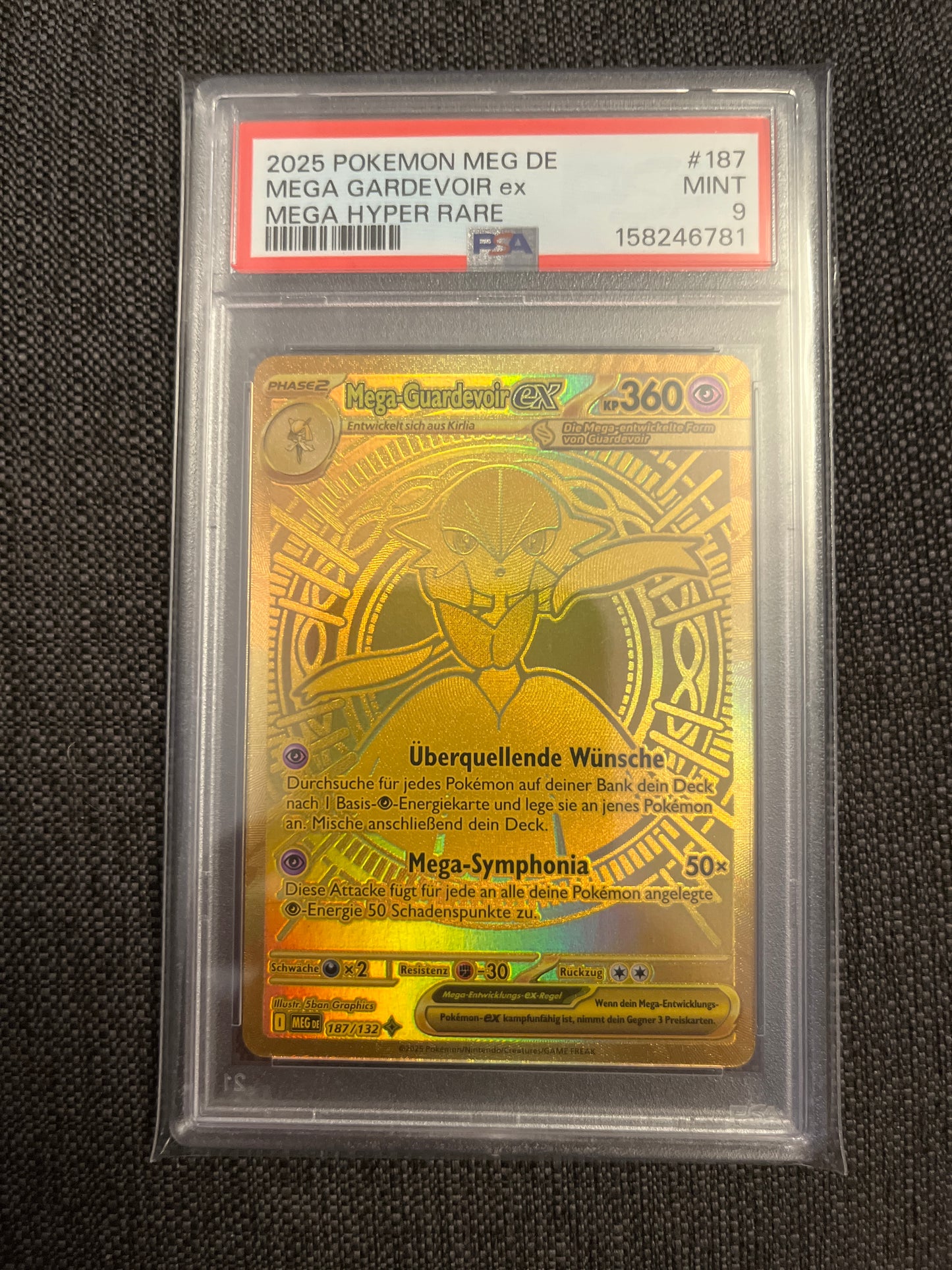 Pokémon Karte Gardevoir 187 PSA 9 - Deutsch