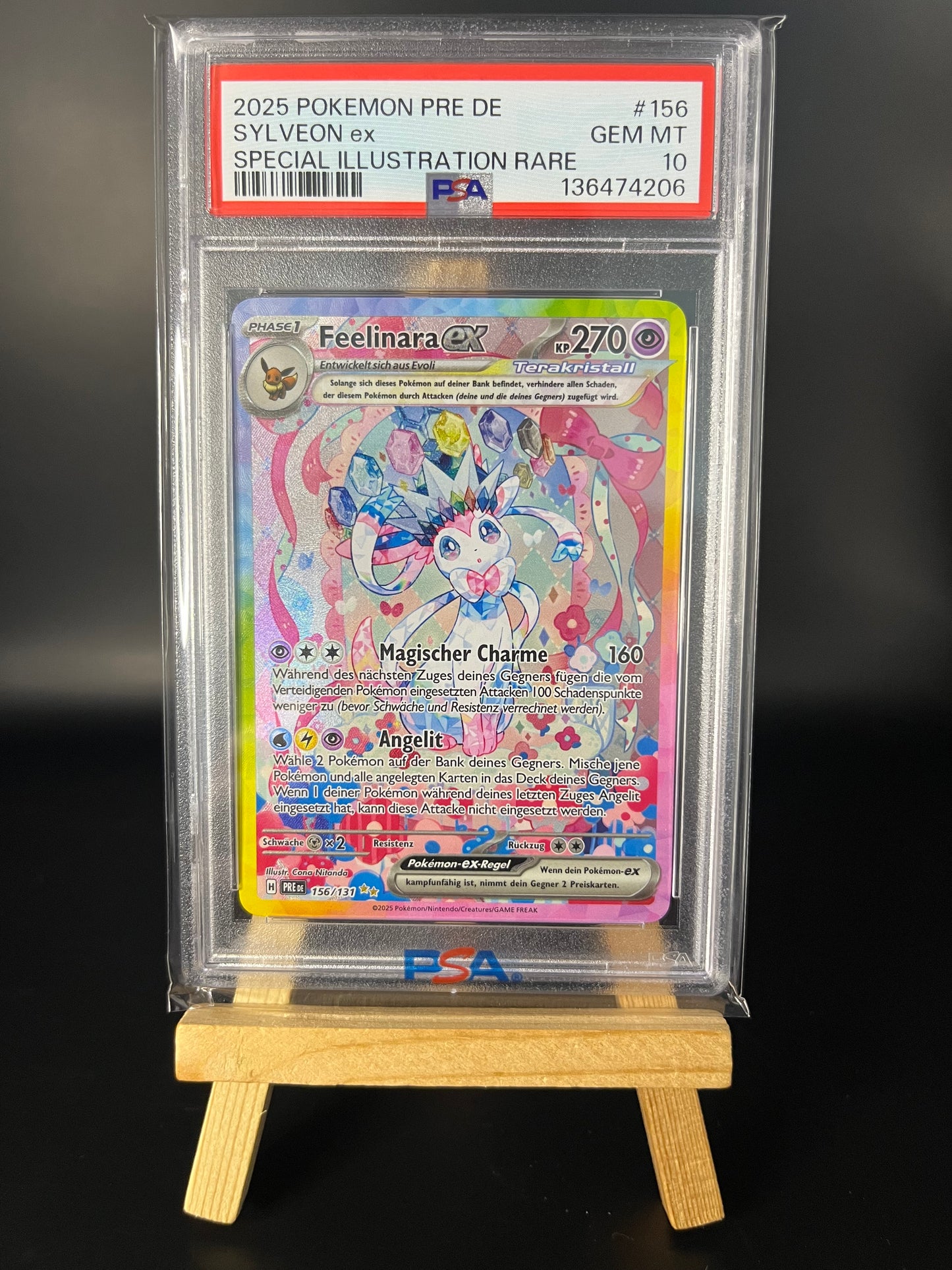 Pokemon Karte Feelinara ex (PRE 156) PSA 10 - Prismatische Enwicklung - Deutsch