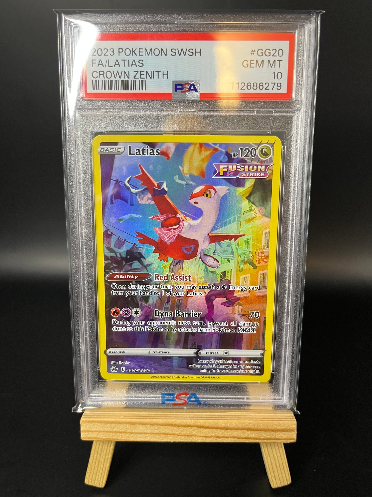 Pokemon Karte Latias (CRZ GG20) PSA 10 - Crown Zenith - Englisch