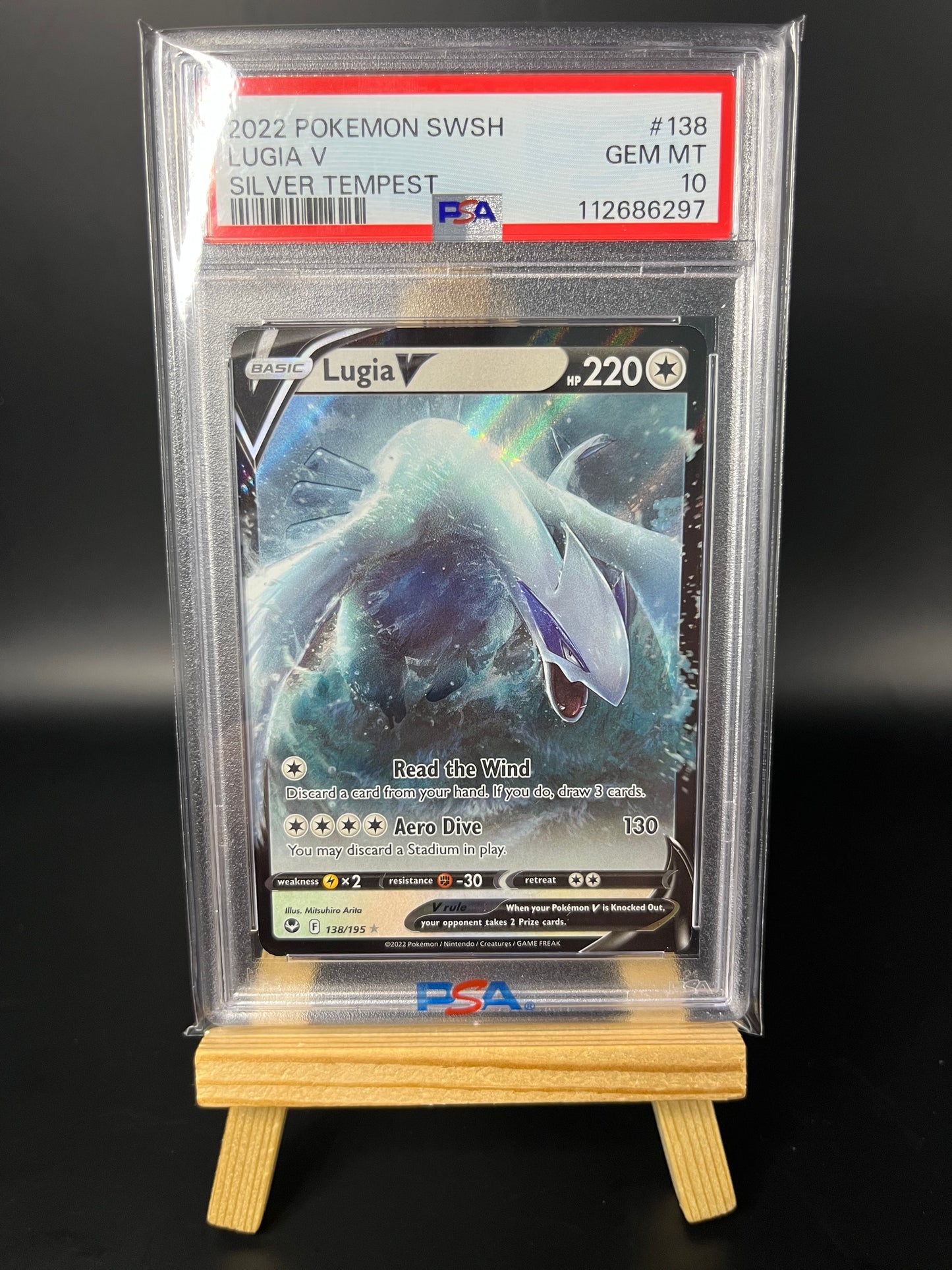 Pokemon Karte Lugia V (SIT 138) PSA 10 - Silver Tempest - Englisch