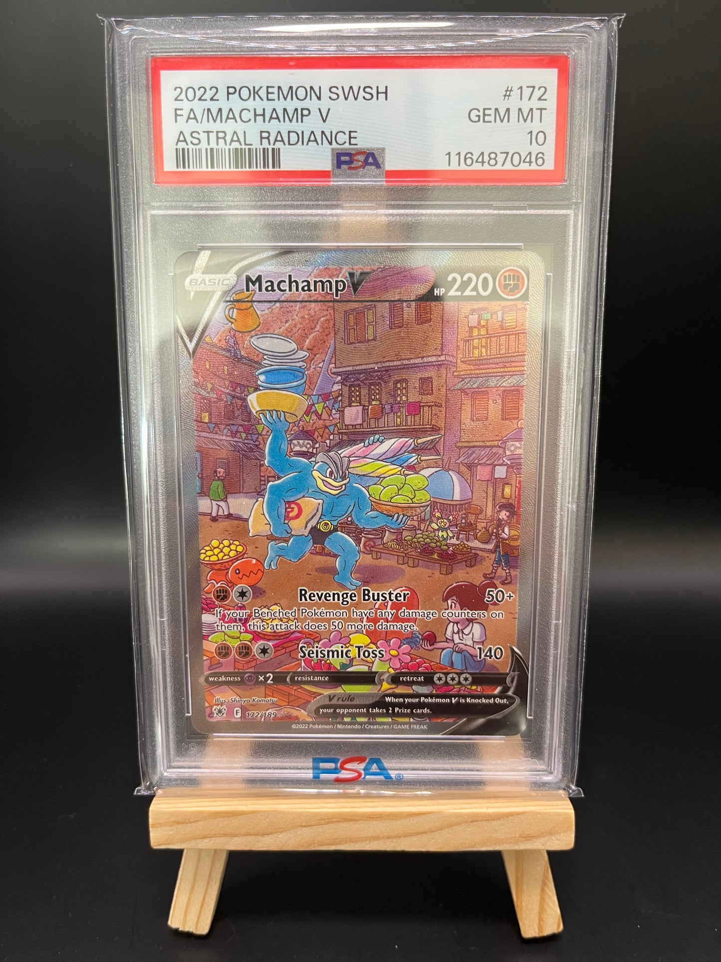 Pokemon Karte Machomei - Machamp V (ASR 172) PSA 10 - Astral Radiance - English