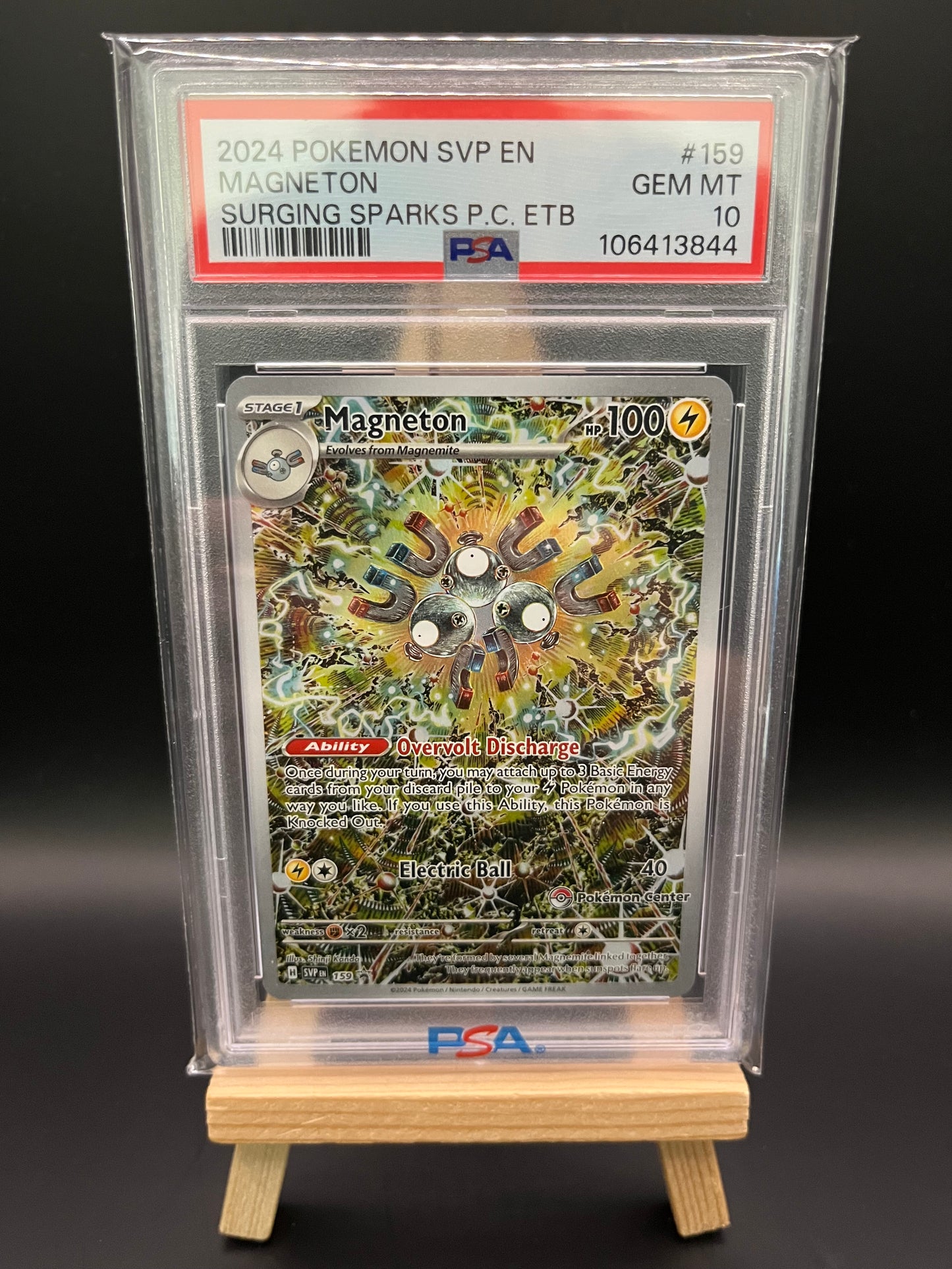 Pokemon Karte Magneton (SVP 159) PSA 10 - Pokemon Center Promo - Englisch
