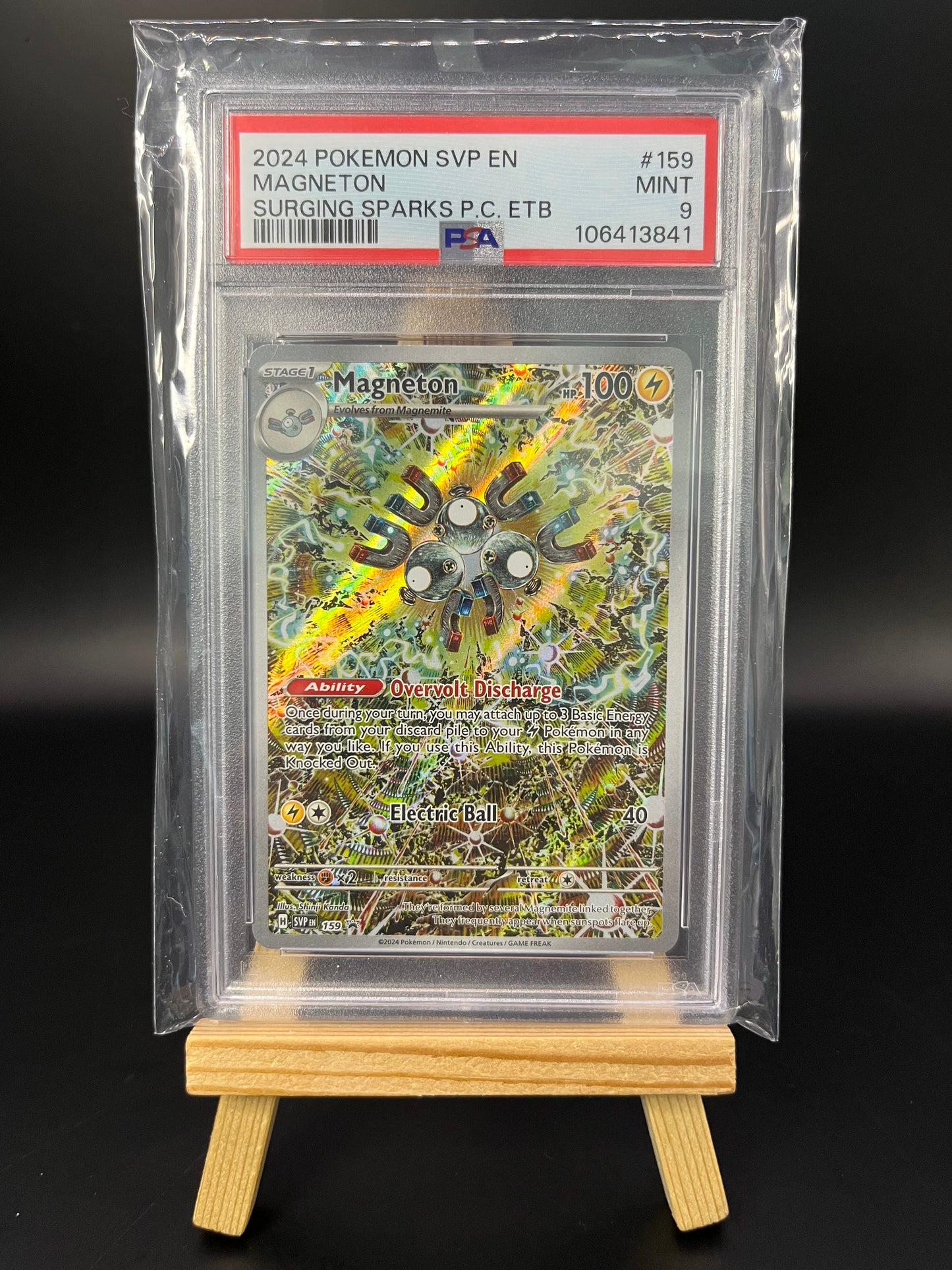 Pokemon Karte Magneton (SVP 159) PSA 9 - SV Black Star Promos - Englisch