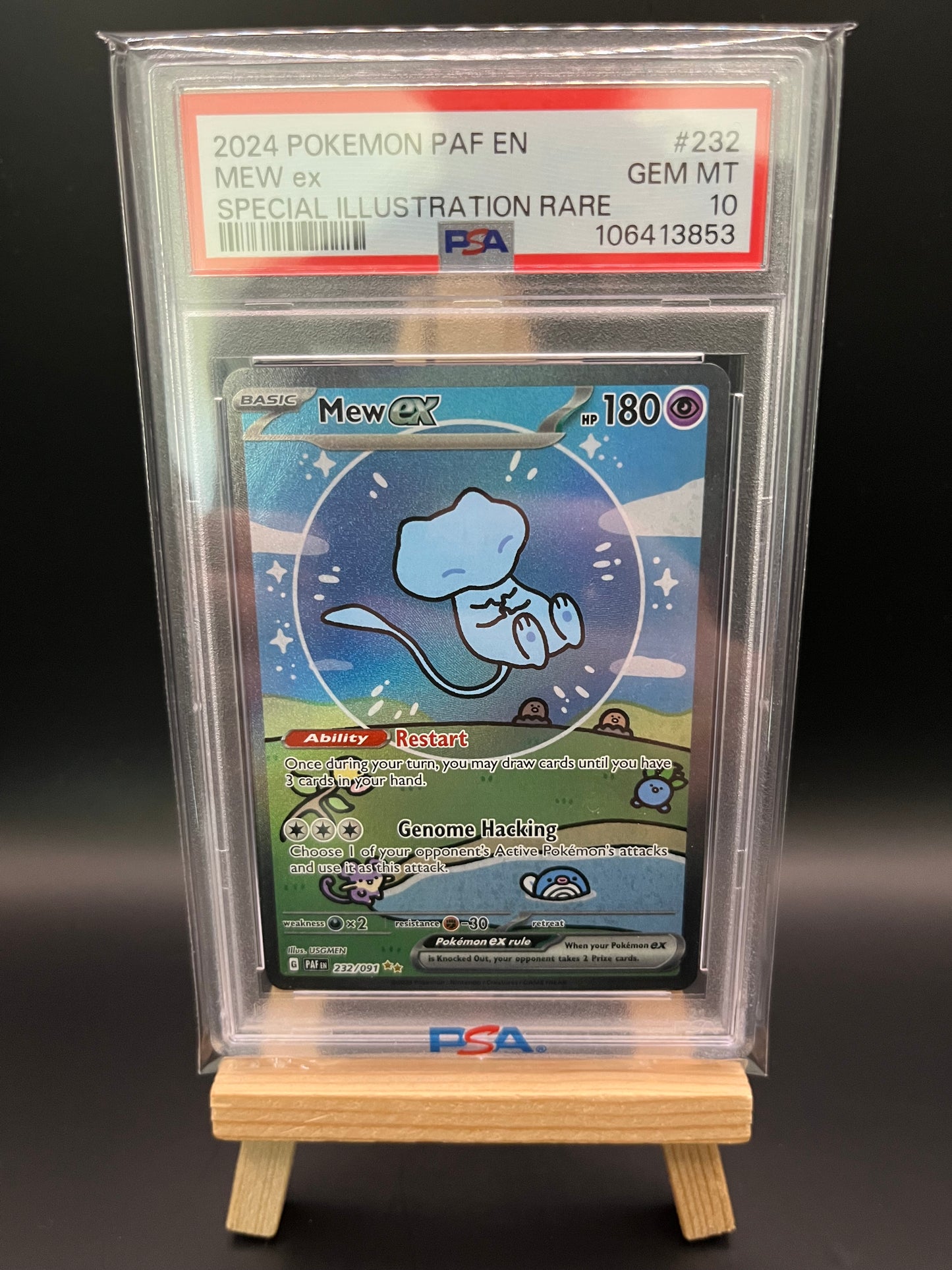 Pokemon Karte Mew ex (PAF 232) PSA 10 - Paldean Fates - Englisch