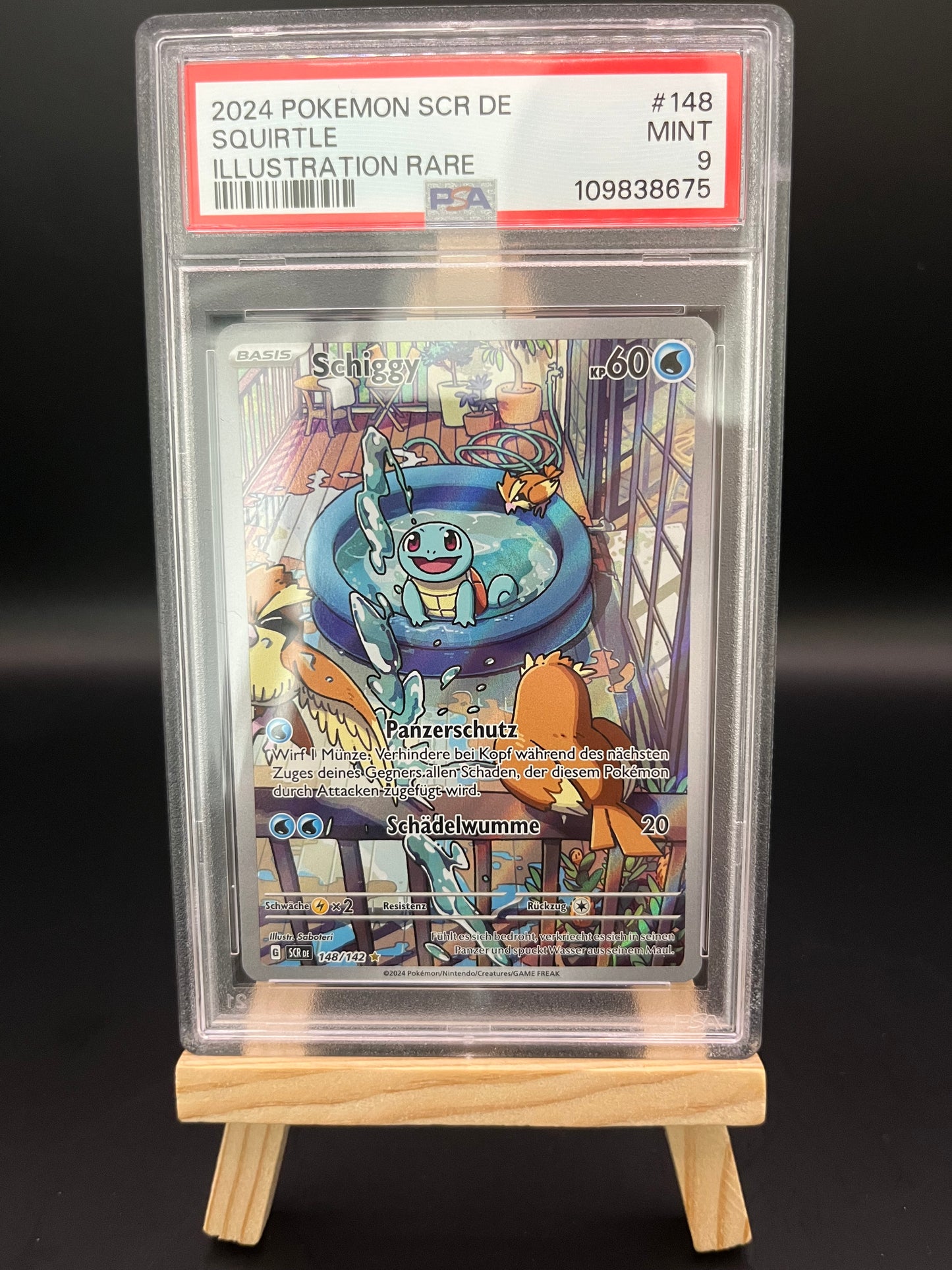 Pokemon Karte Schiggy (SCR 148) PSA 9 - Stellarkrone - Deutsch