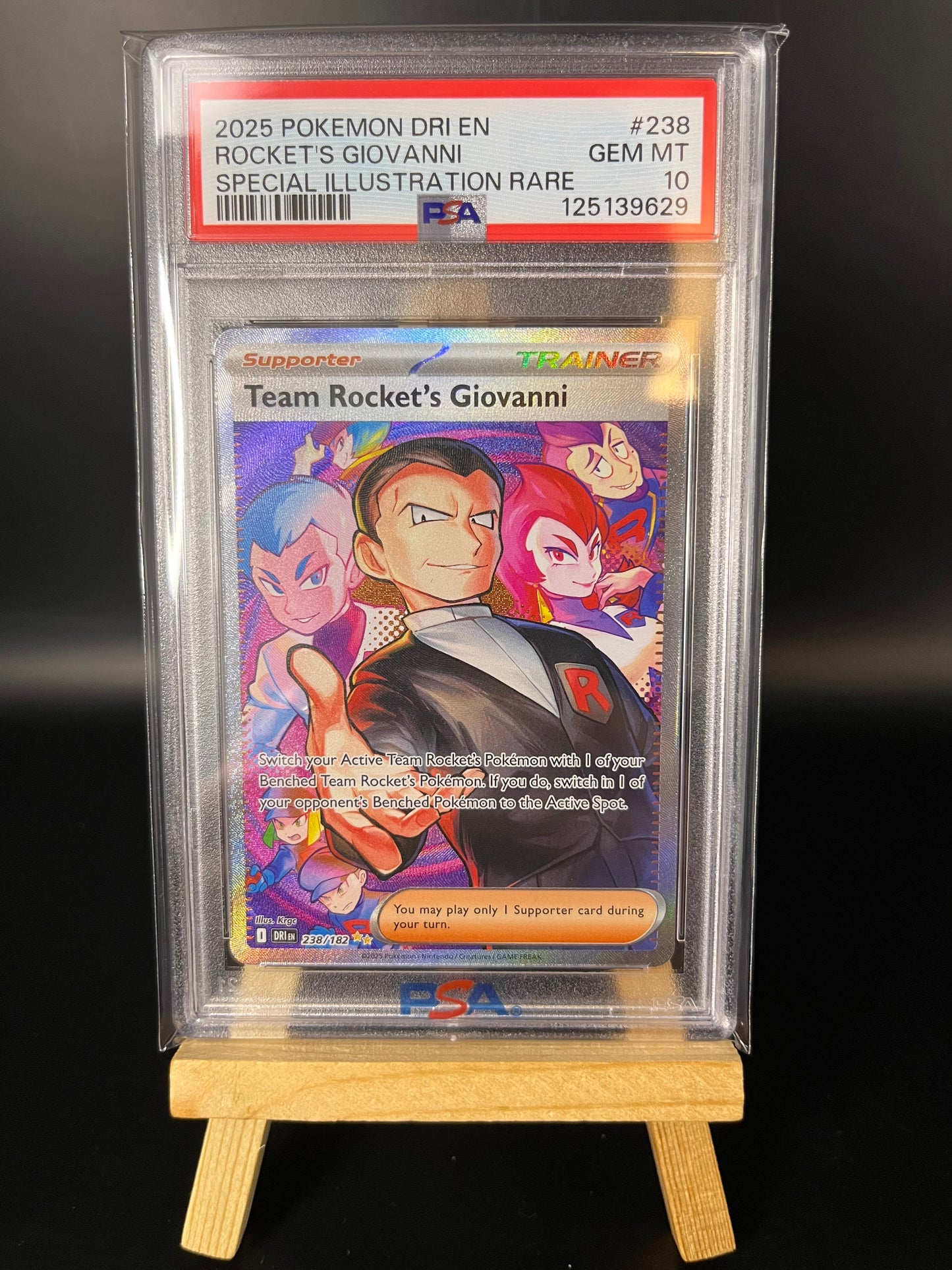 Pokemon Karte Team Rockets Giovanni (DRI 238) PSA 10 - Destined Rivals - English