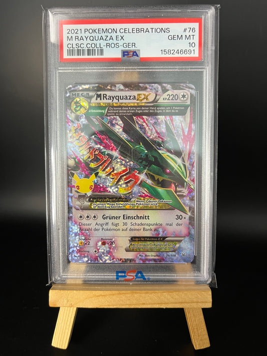 Pokémon Karte MRayquaza EX (CEL ROS 76) PSA 10 - Celebrations - Deutsch
