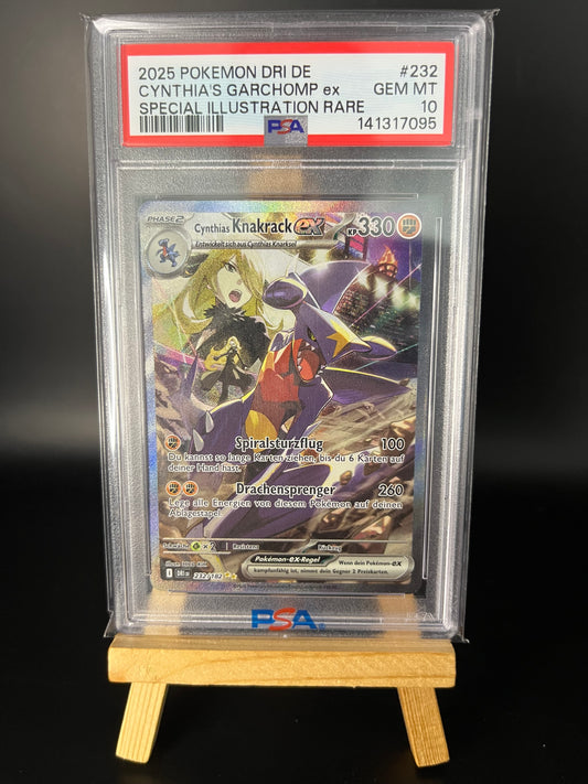 Pokémon Karte Cynthias Knakrack ex (DRI 232) PSA 10 - Ewige Rivalen - Deutsch