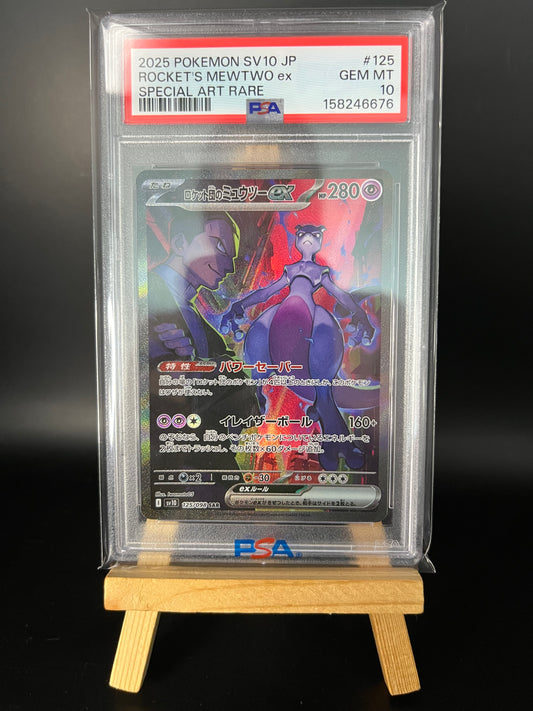 Pokemon Karte Team Rockets Mewtu ex (sv10 125) PSA 10 - The Glory of Team Rocket - Japanese