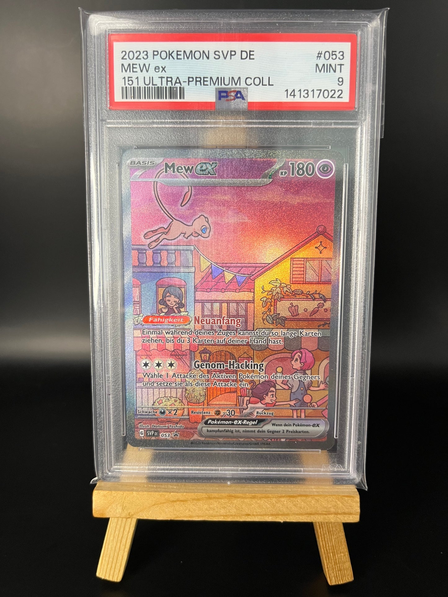 Pokémon Karte Mew ex (SVP 053) PSA 9 - SV Black Star Promos - Deutsch