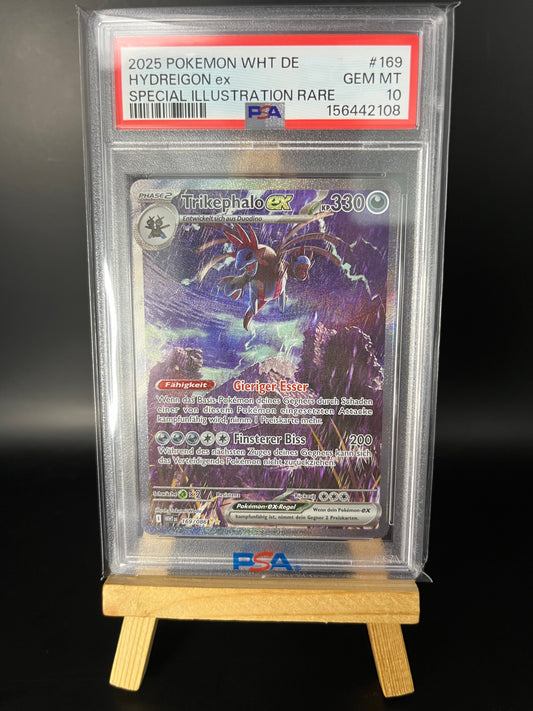 Pokémon Karte Trikephalo ex (WHT 169) PSA 10 - Weiße Flammen - Deutsch