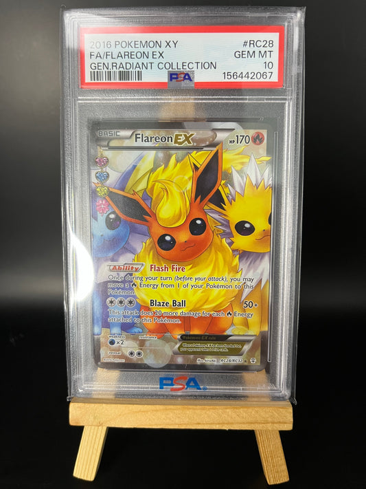 Pokémon Karte Flareon EX (GEN RC28) PSA 10 - Generations - English