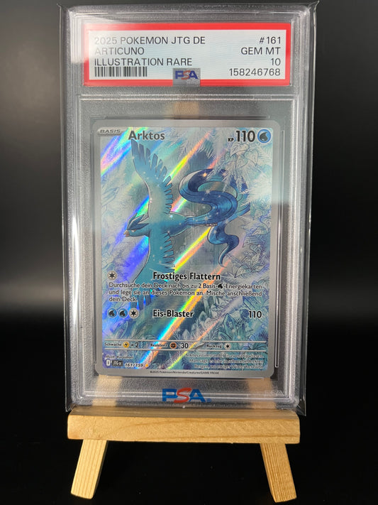 Pokemon Karte Arktos (JTG 161) PSA 10 - Reisegefährten - Deutsch