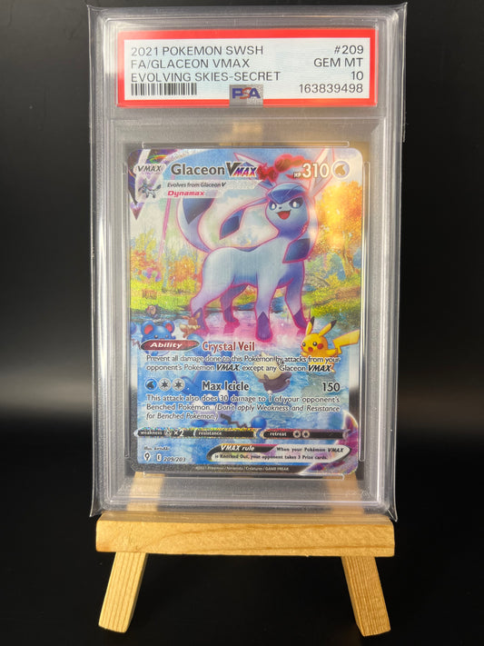 Pokémon Karte Glaziola VMAX (EVS 209) PSA 10 - Evolving Skies - English