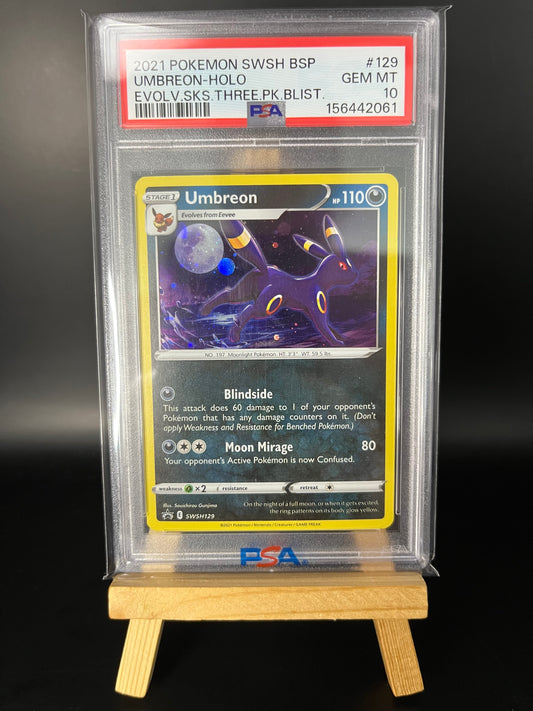 Pokémon Karte Umbreon (SWSH 129) PSA 10 - SWSH Black Star Promos - English