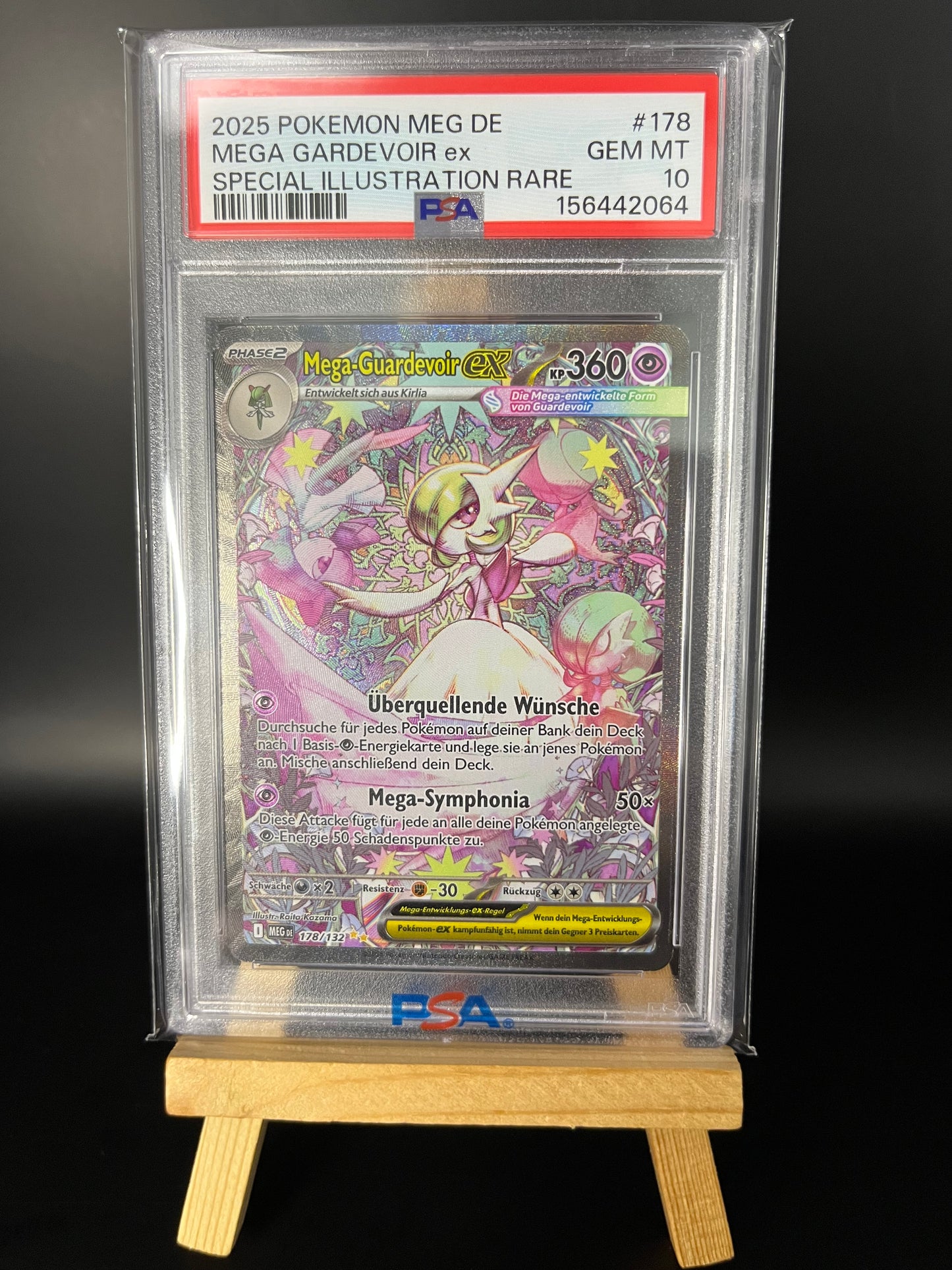Pokémon Karte Mega Guardevoir ex (MEG 178) PSA 10 - Mega-Entwicklung - Deutsch