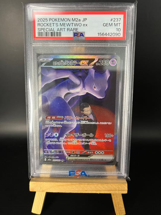 Pokémon Karte Team Rockets Mewtu ex (m2a 237) PSA 10 - MEGA Dream ex - Japanese