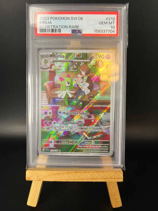 Pokémon Karte Kirlia (SVI 212) PSA 10 - Karmesin und Purpur - Deutsch