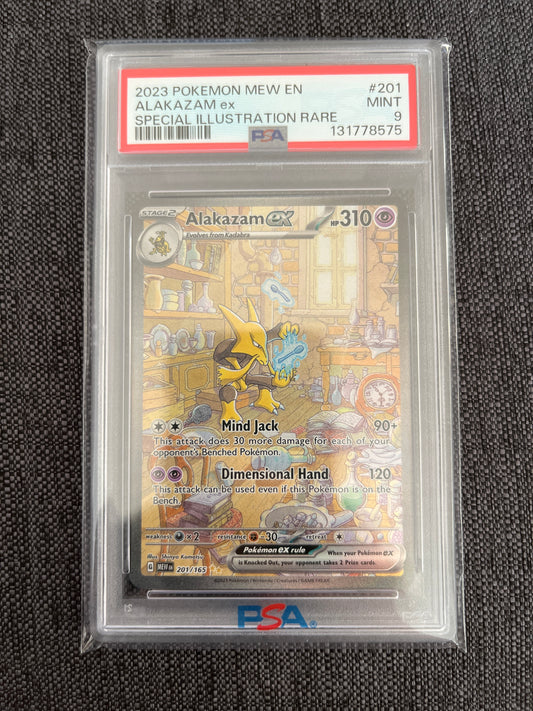 Pokemon Karte Simsala - Alakazam ex (MEW 201) PSA 9 - 151 - English
