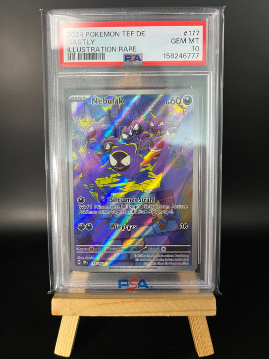 Pokemon Karte Nebulak - (TEF 177) PSA 10 - Temporal Forces - Deutsch