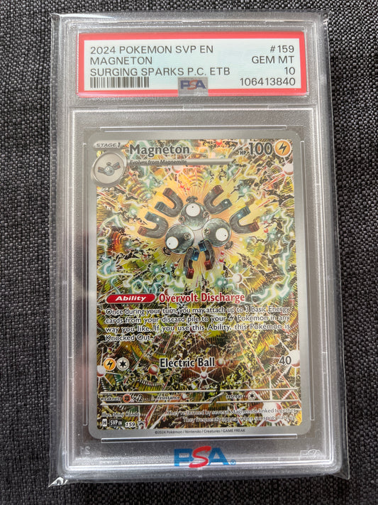 Pokemon Karte Magneton (SVP 159) PSA 10 - Pokemon Center Promo - Englisch - wrong Label