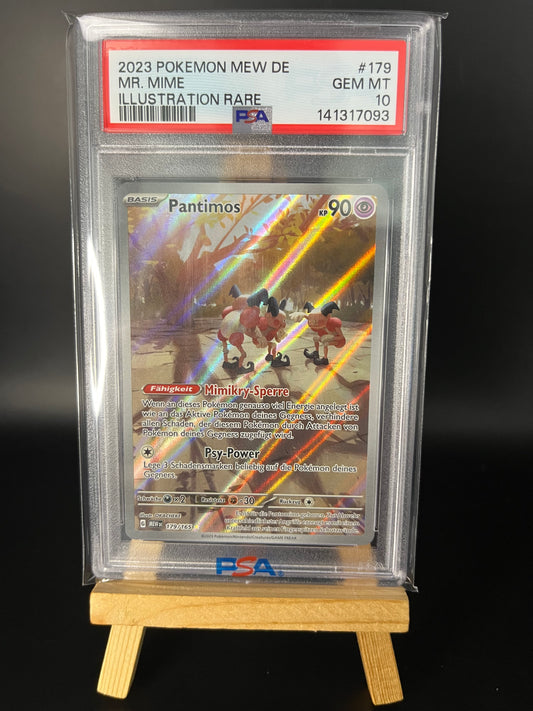 Pokémon Karte Pantimos 179 PSA 10 - 151 - Deutsch
