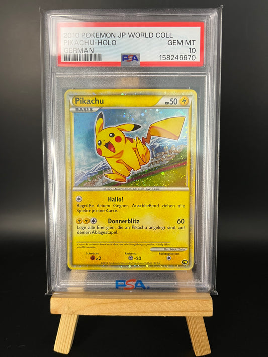 Pokémon Karte Pikachu (PWC)
Pikachu World Collection PSA 10 - Deutsch