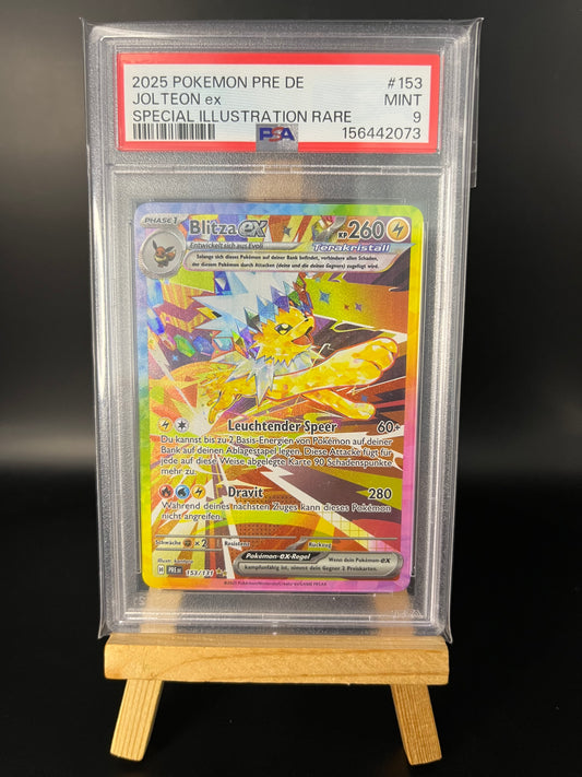 Pokémon Karte Blitza ex (PRE 153) PSA 9 - Prismatische Entwicklungen - Deutsch