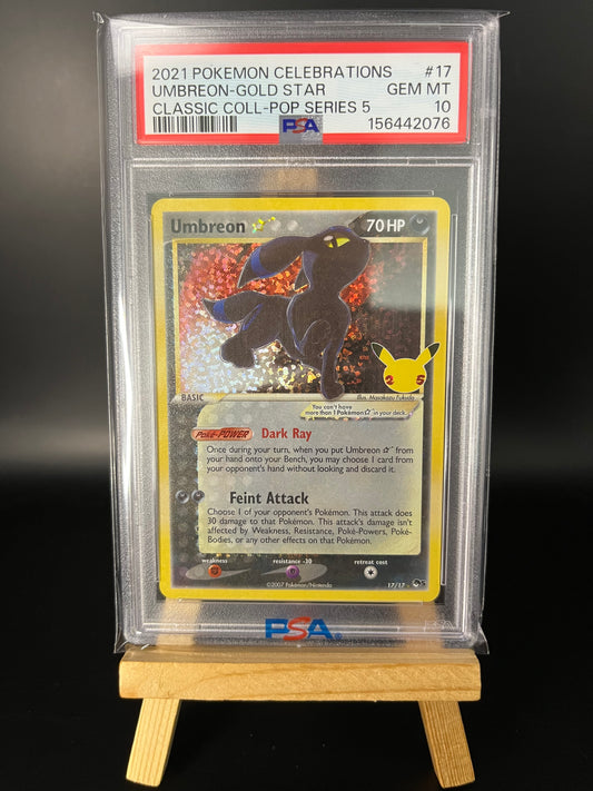 Pokémon Karte Umbreon Gold Star (CEL POP5 17)
Celebrations - Umbreon Gold Star