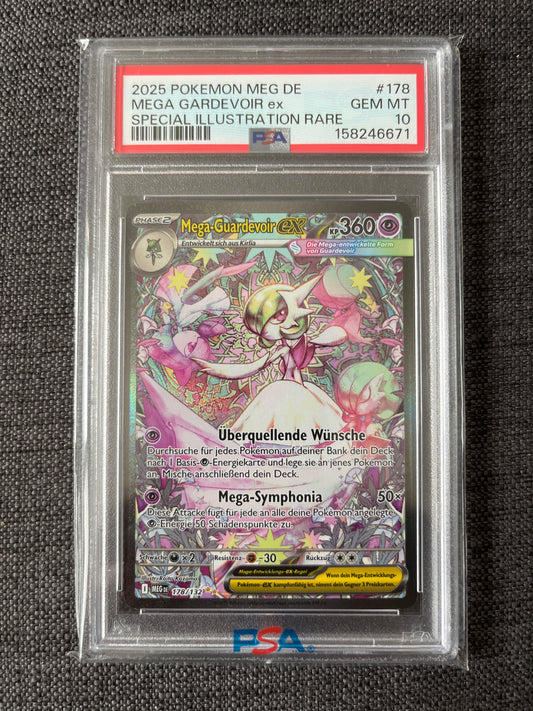 Pokémon Karte Mega Guardevoir ex (MEG 178) PSA 10 - Mega-Entwicklung - Deutsch