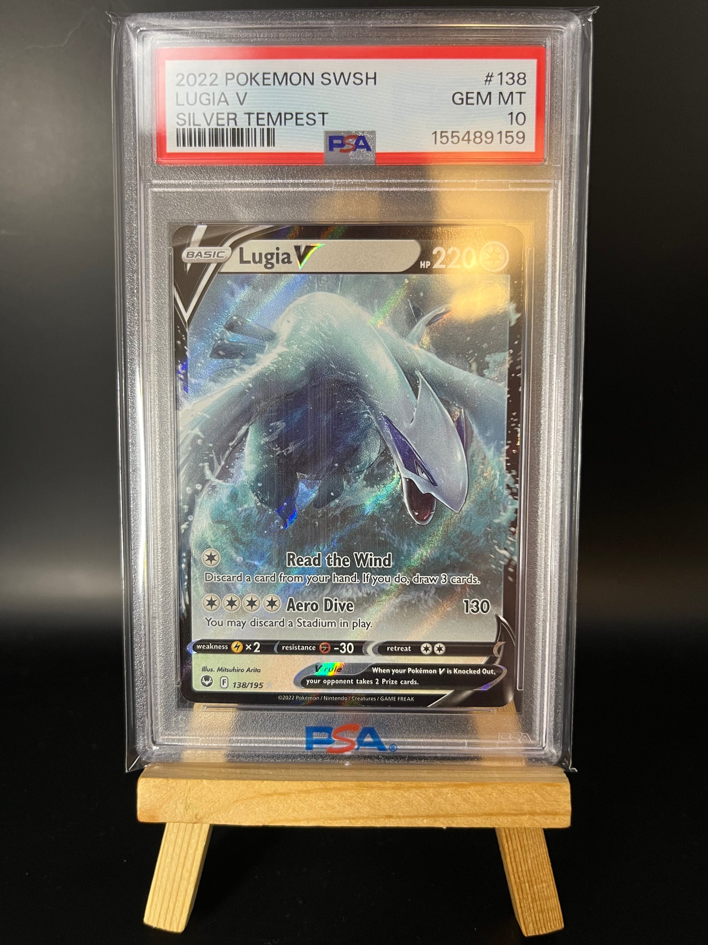 Pokemon Karte Lugia V (SIT 138) PSA 10 - Silver Tempest - Englisch