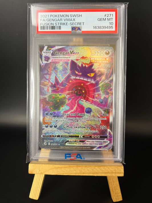 Pokemon Karte Gengar VMAX (FST 271) PSA 10 - Fusion Strike - English