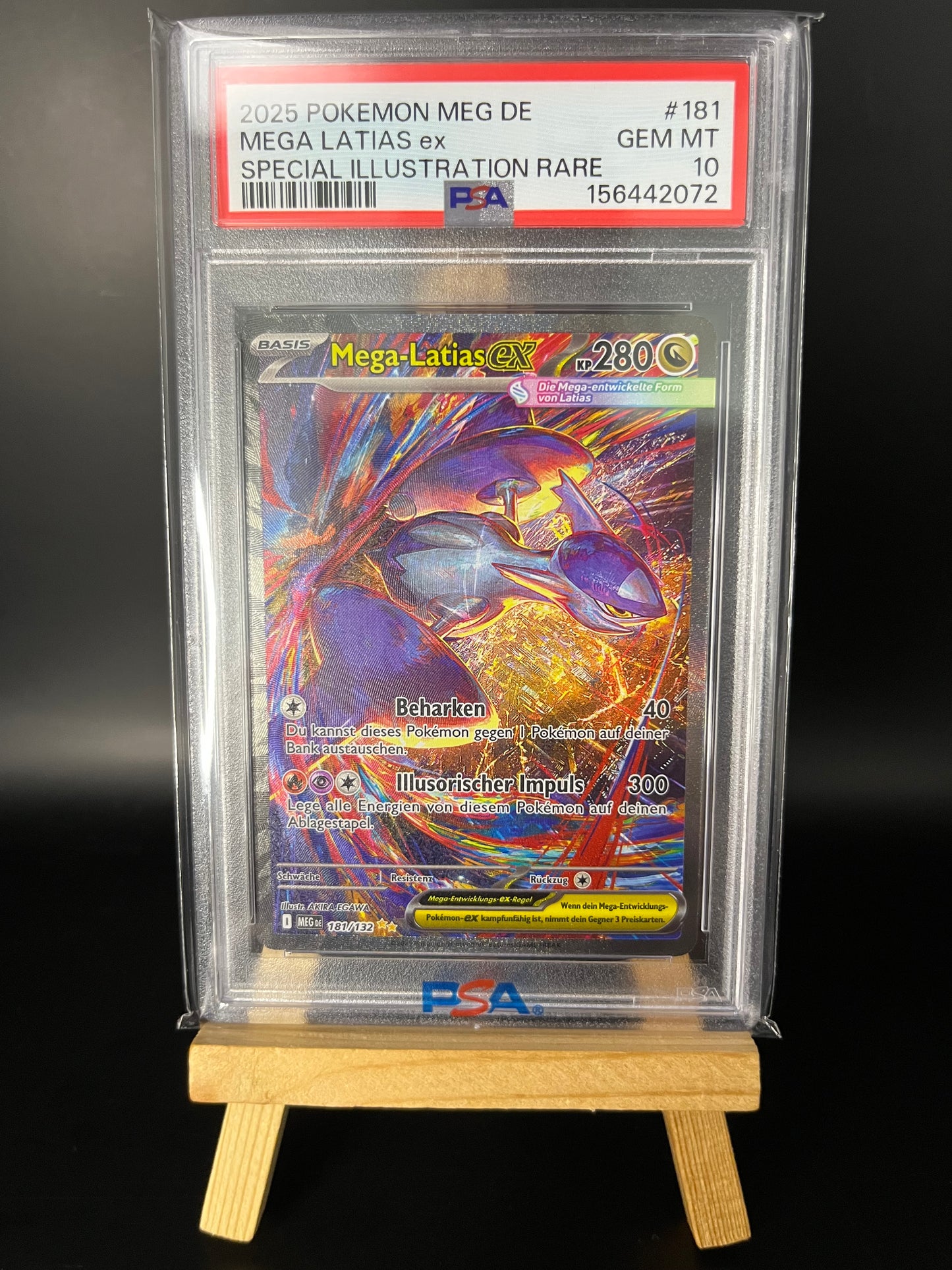 Pokémon Karte Mega Latias ex (MEG 181) PSA 10 - Mega-Entwicklung - Deutsch
