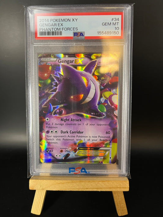 Pokémon Karte Gengar EX (PHF 34) PSA 10 - Phantom Forces - English