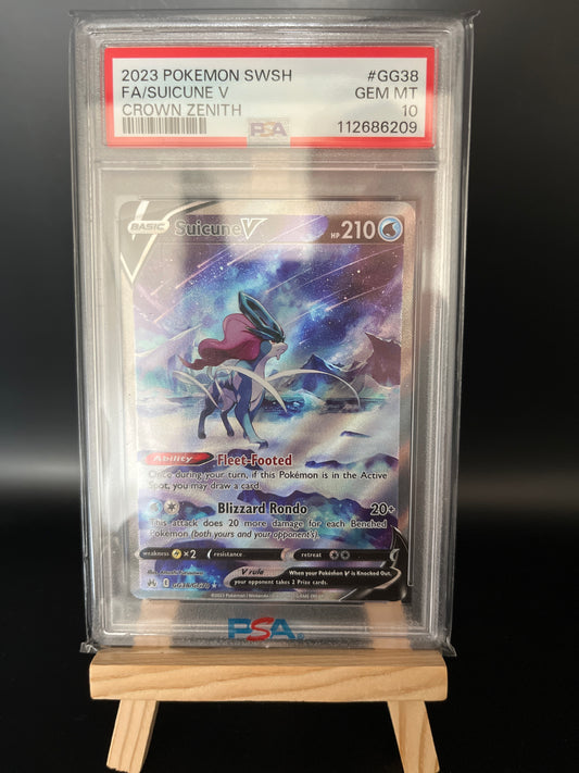 Pokemon Karte Suicune PSA 10 - Crown Zenith - Englisch