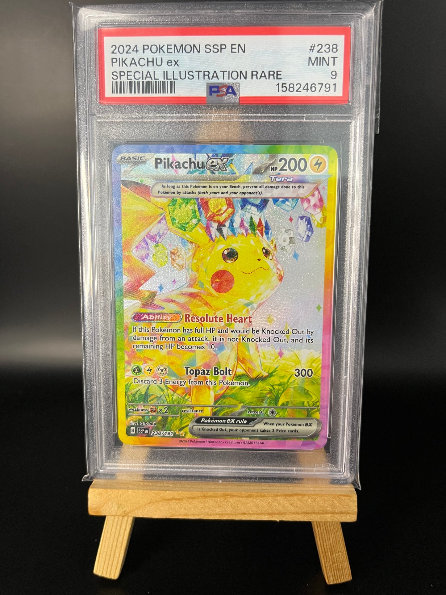 Pokémon Karte Pikachu ex (SSP 238) PSA 9 - Surging Sparks - English