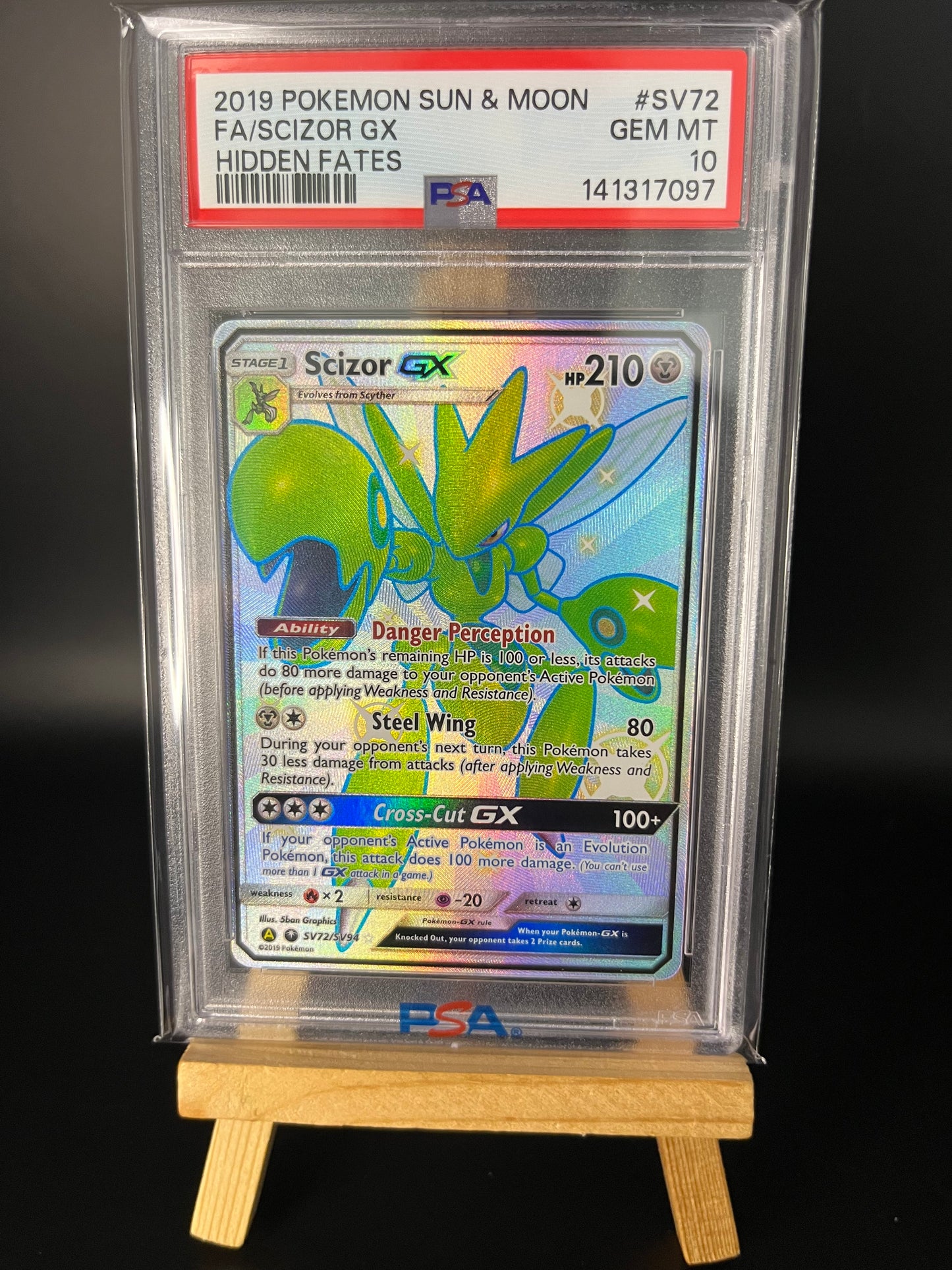 Pokemon Karte Scizor GX (HIF SV72) PSA 10 - Hidden Fates - English
