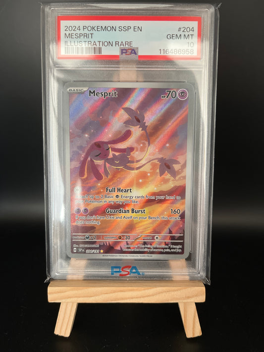 Pokemon Karte Vesprit - Mesprit (SSP 204)PSA 10 - Surging Sparks - English