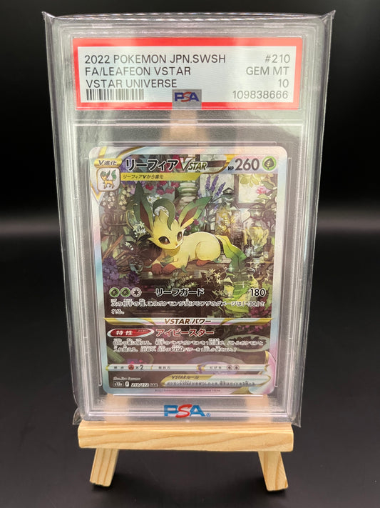 Pokemon Karte Folipurba - Leafeon VSTAR (s12a 210) PSA 10 - VSTAR Universe - Japanese