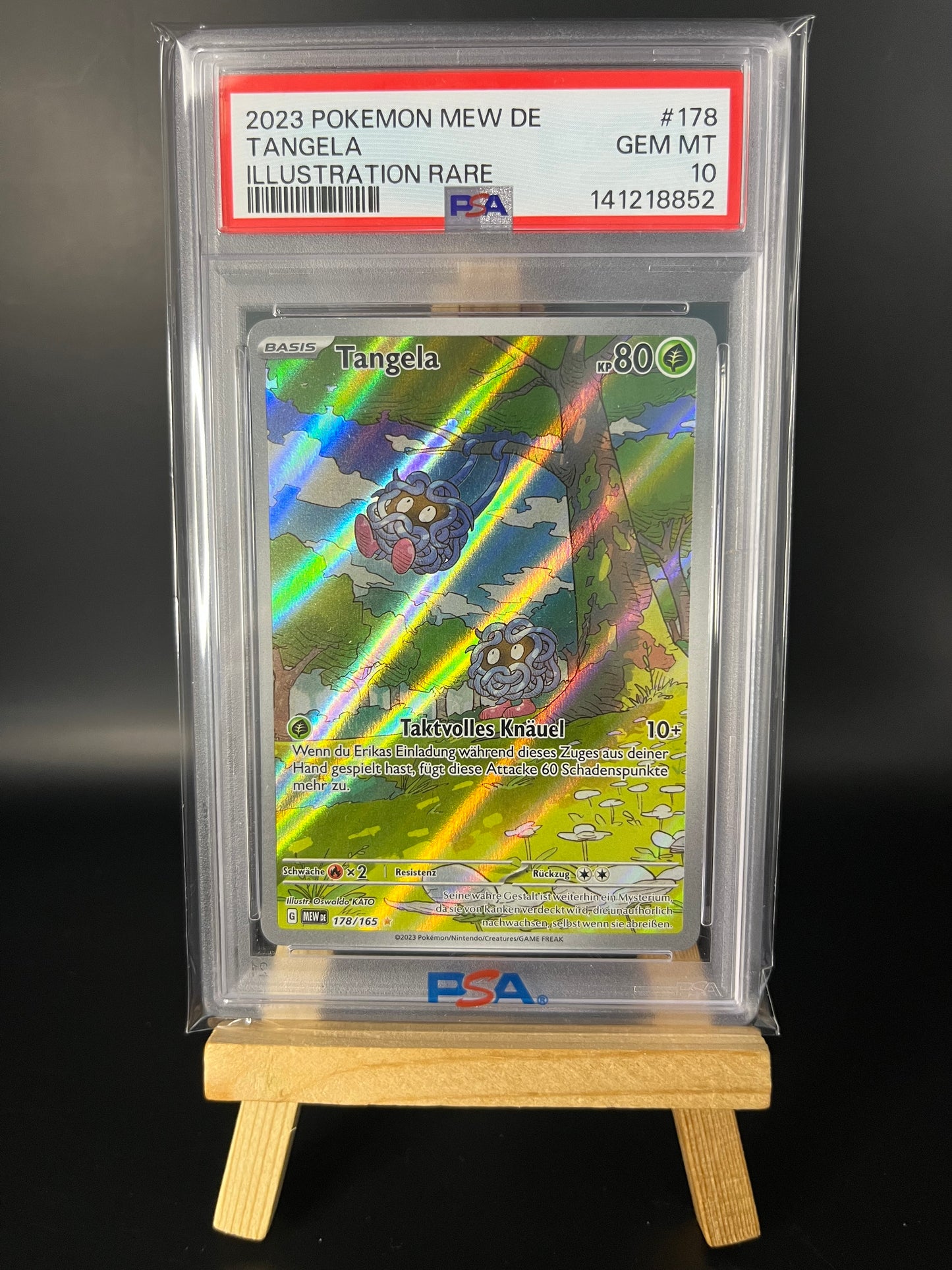 Pokemon Karte Tangela (MEW 178) PSA 10 - 151 - Deutsch