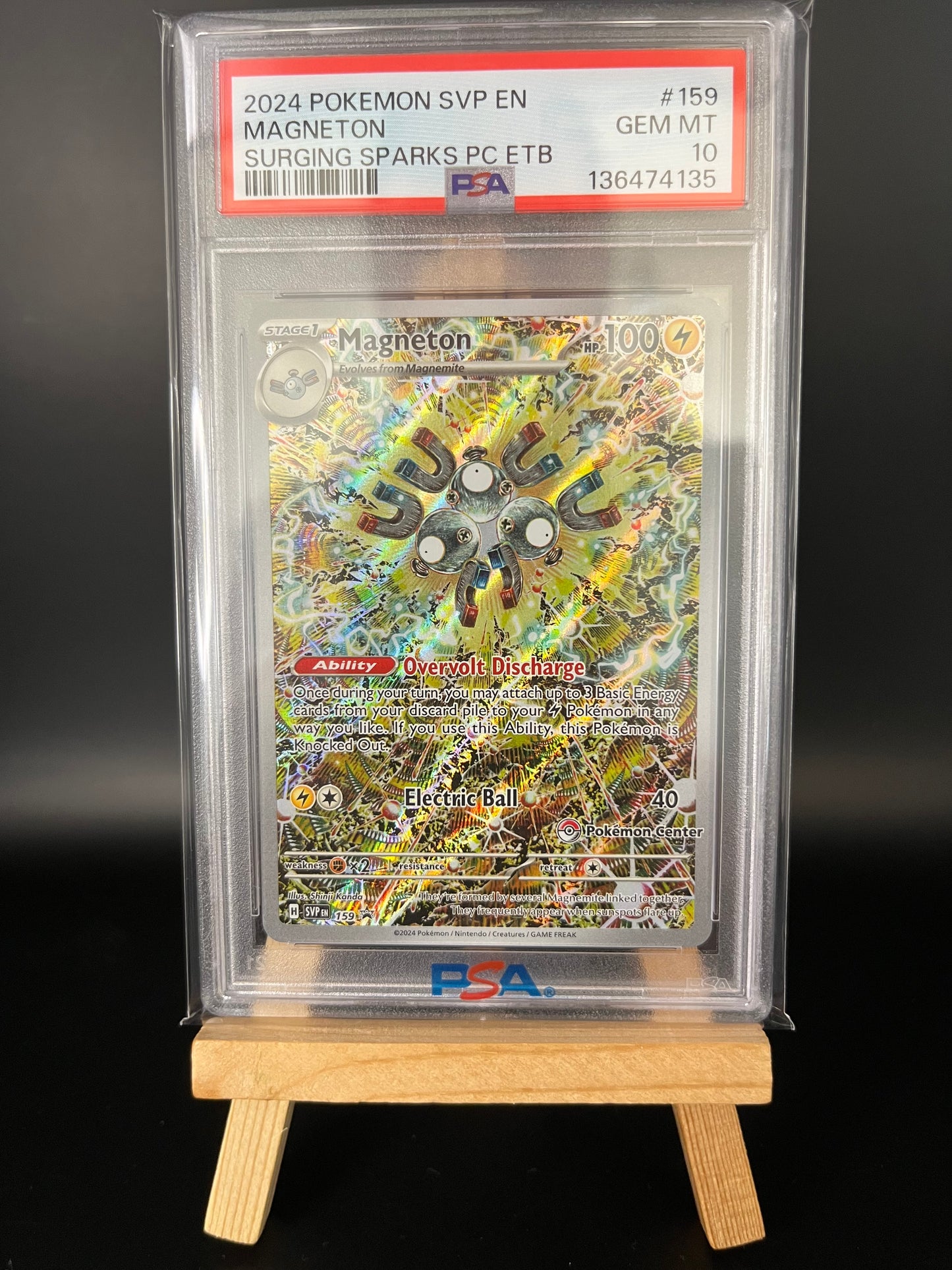 Pokemon Karte Magneton (SVP 159) PSA 10 - Pokemon Center Promo - English