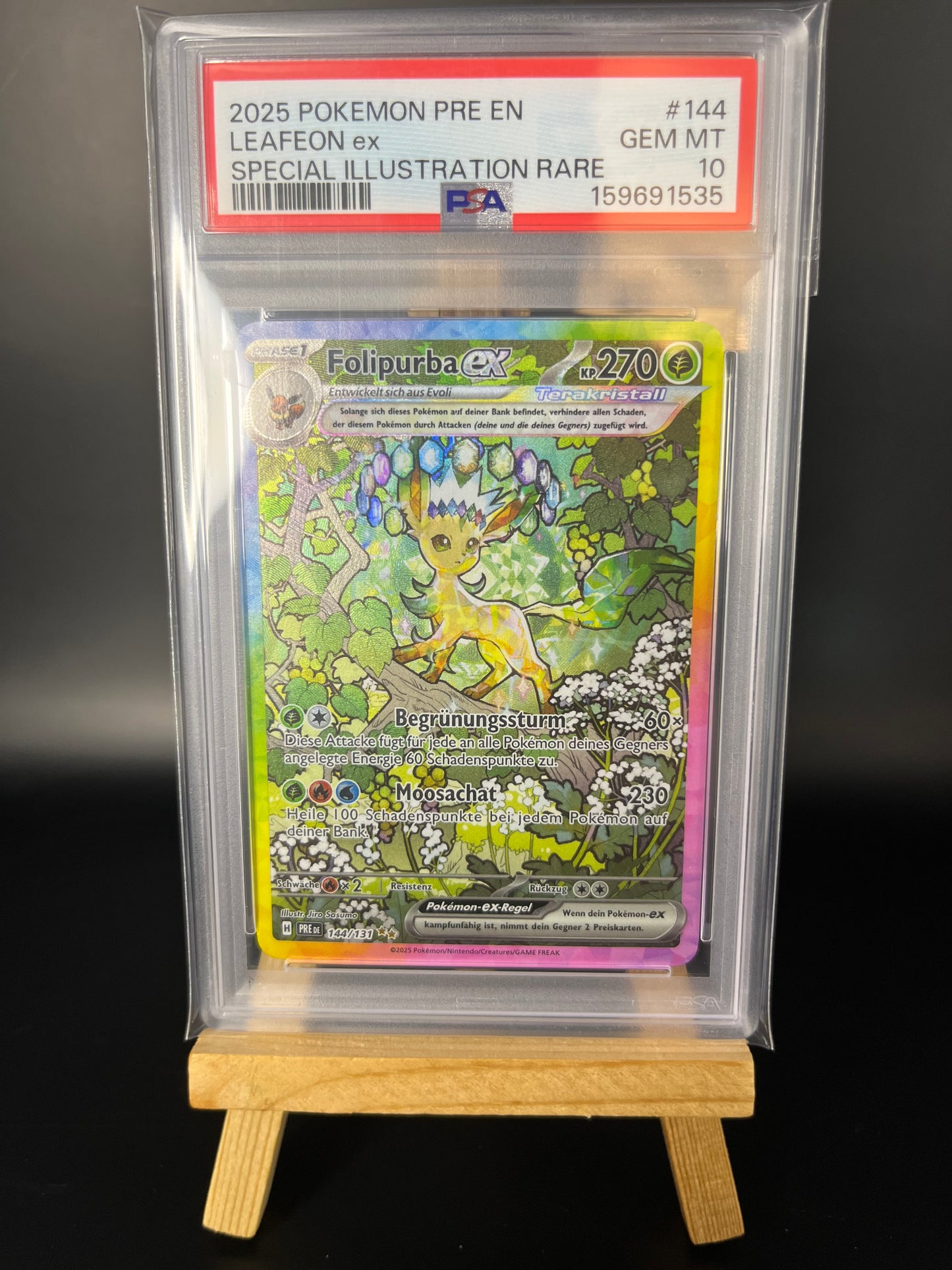 Pokemon Karte Folipurba ex (PRE 144) PSA 10 - Prismatische Entwicklungen - Deutsch