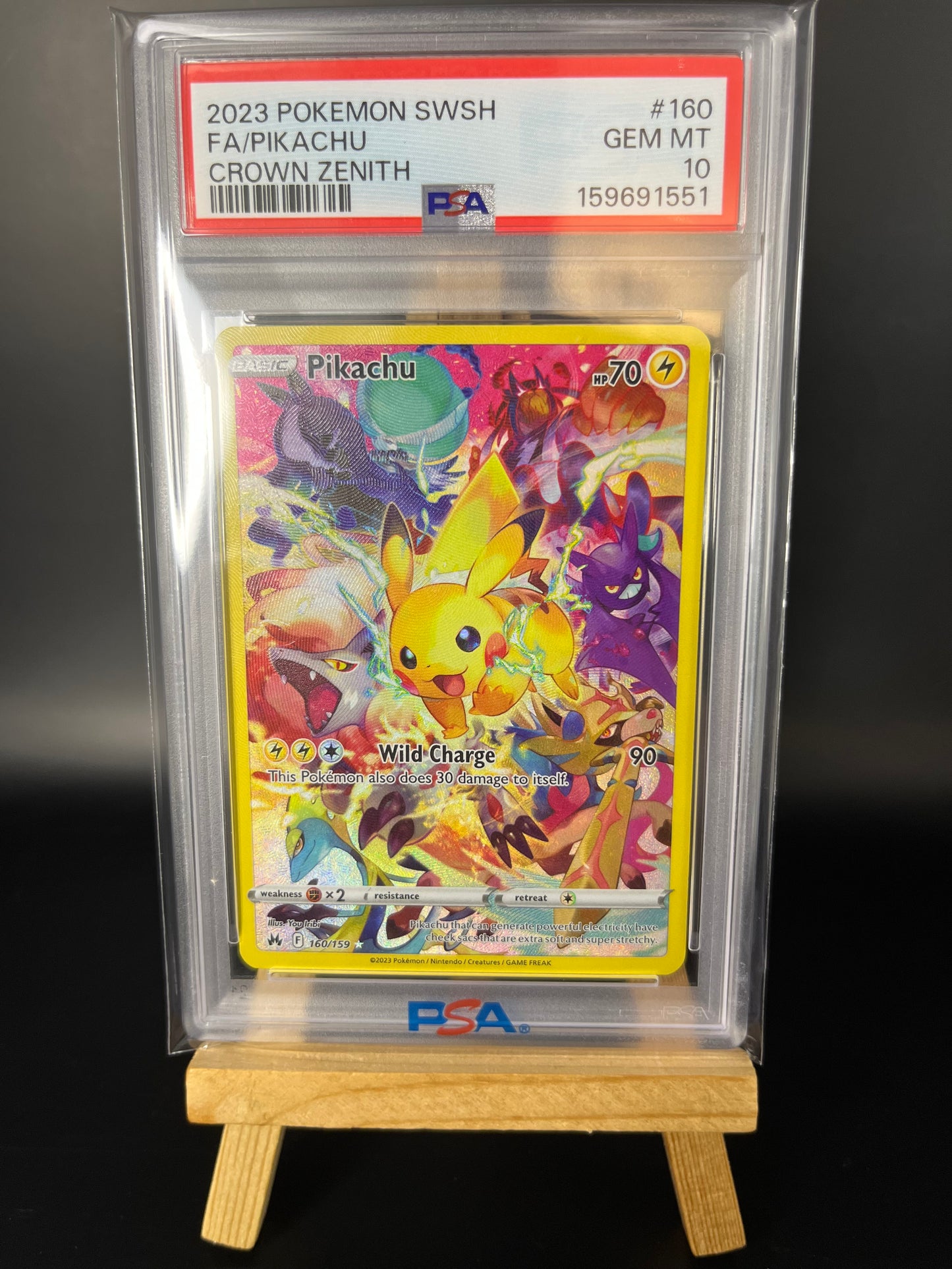 Pokemon Karte Pokemon Karte Pikachu (CRZ 160) PSA 10 - Crown Zenit- English