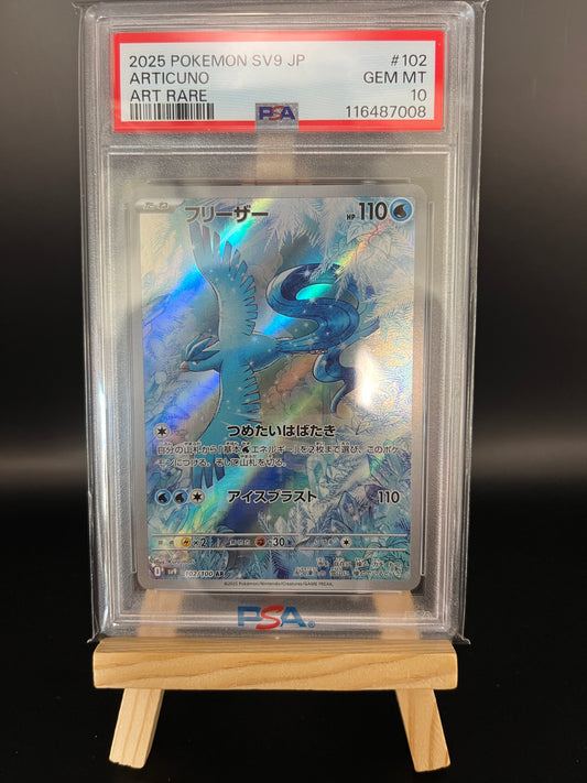 Pokemon Karte Arktos - Articuno (sv9 102) PSA 10 - Battle Partners - Japanese