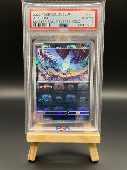 Pokemon Karte Arktos - Articuno (sv2a 144) Meisterball PSA 10 - 151 - Japanisch