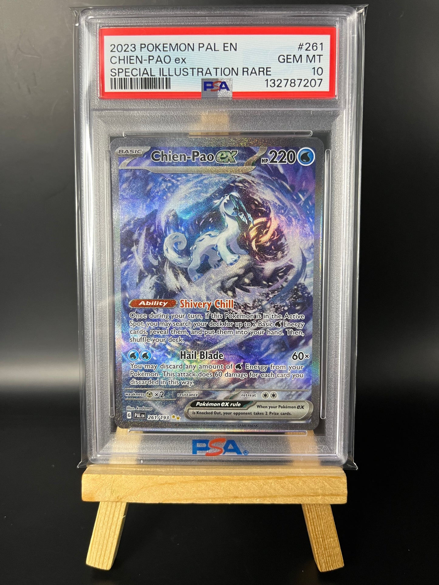 Pokemon Karte Baojian - Chien-Pao ex (PAL 261) PSA 10 - Paldea Evolved - English