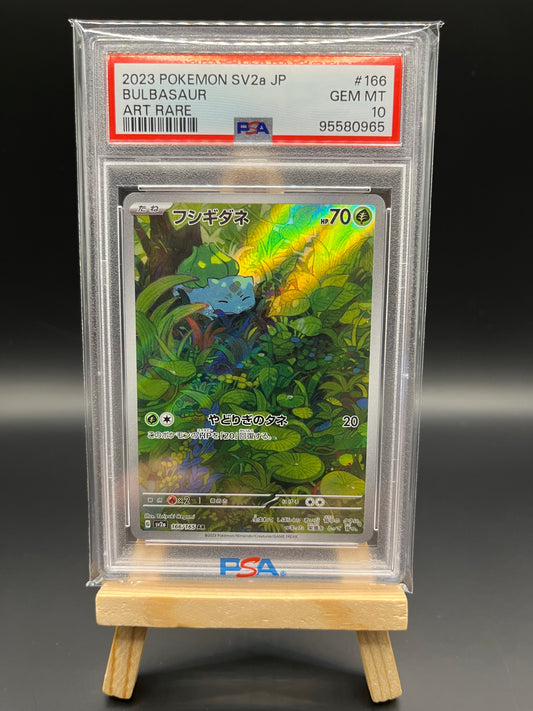 Pokemon Karte Bisasam - Bulbasaur (sv2a 166) PSA 10 - 151 - Japanisch