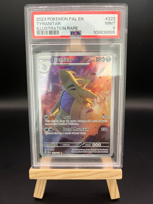 Pokemon Karte Despotar - Tyranitar (PAL 222) PSA 9 - Paldea Evolved - Englisch